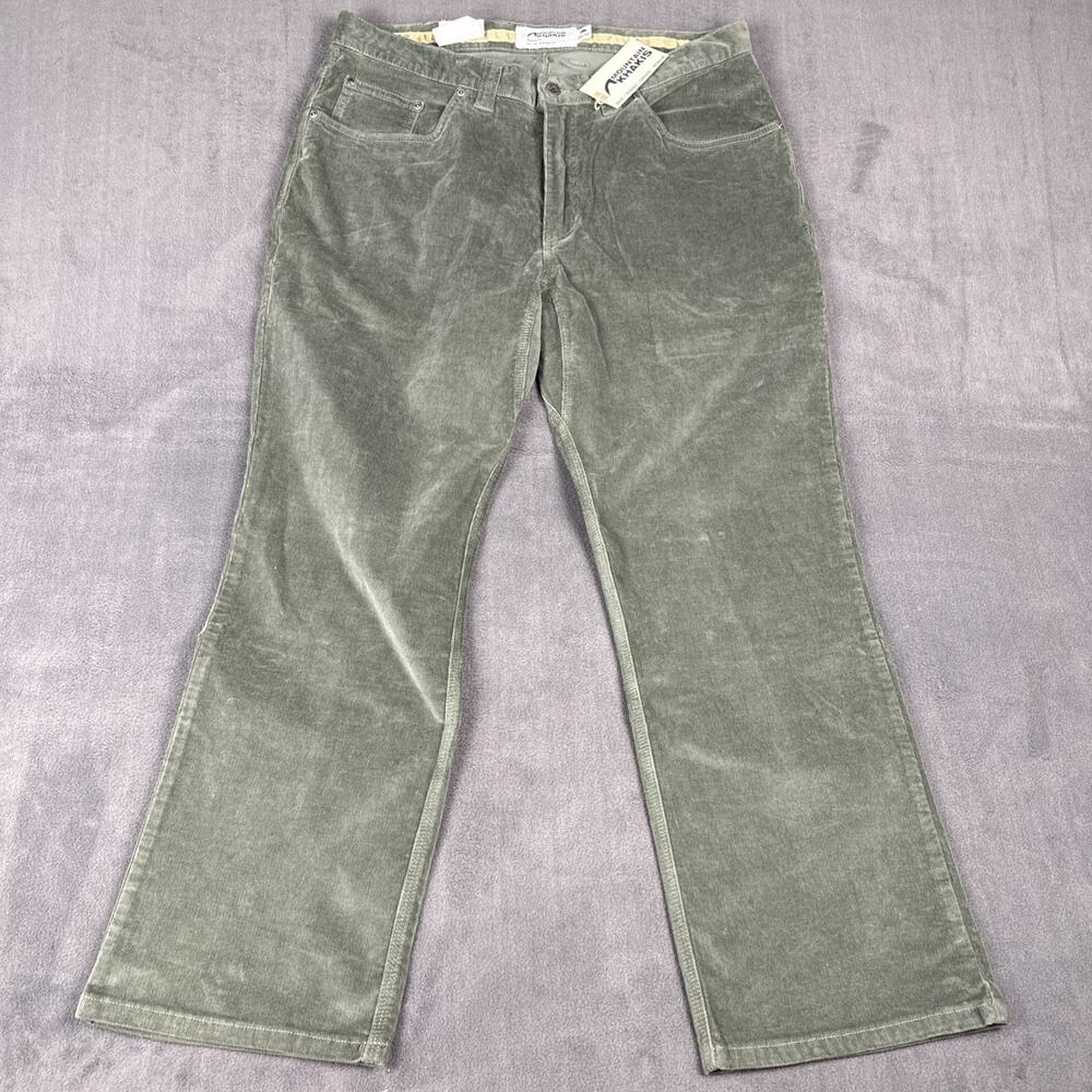 Mountain Khakis Classic Fit Men’s Green Corduroy Pants Size 38x30